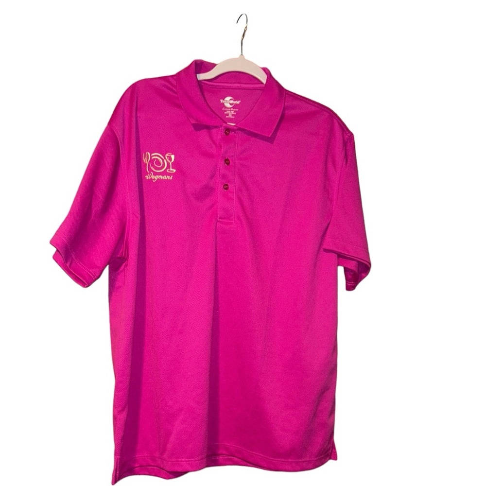 WEGMANS Grocery Store Polo Shirt Worker Employee Uniform pink size XL